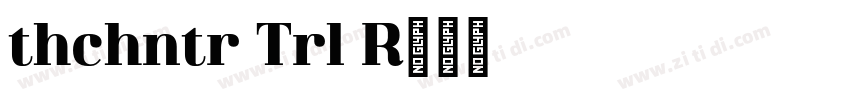Athachantr Trial Re字体转换